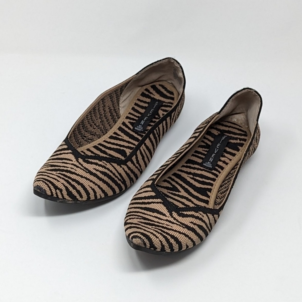 Steven By Steve Madden Leopard Print Animal Print Flats Size 10 Brown